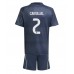 Real Madrid Daniel Carvajal #2 Bortedraktsett Barn 2025-26 Korte ermer (+ Korte bukser)